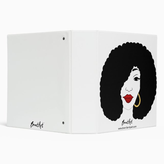 Black Girl Magic 3 Ring Binder (Background)