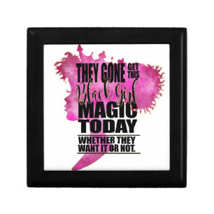 Black Girl Magic Affirmation Jewelry Box