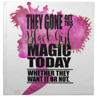 Black Girl Magic Affirmation Napkin