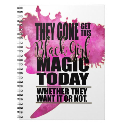 Black Girl Magic Affirmation Notebook