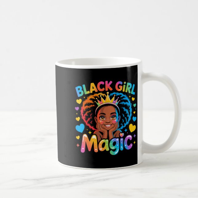 Black Girl Magic African Girl Hbcu  Coffee Mug (Right)