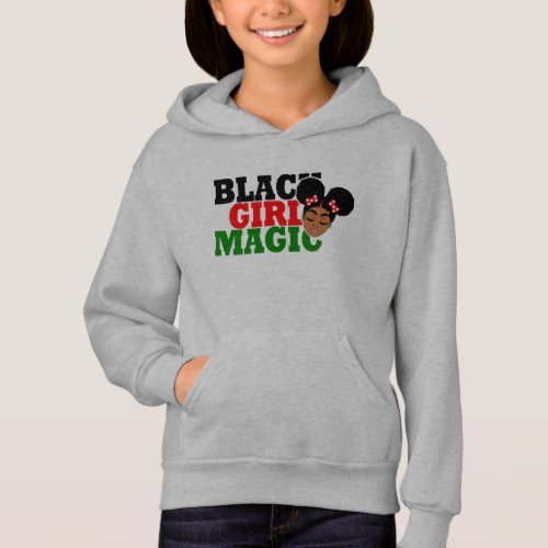 Black Girl Magic Afro Girl Puffs Hoodie