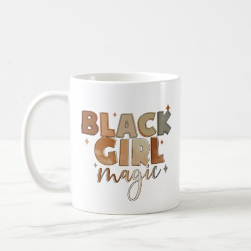 Black Girl Magic Afro Woman Coffee Mug