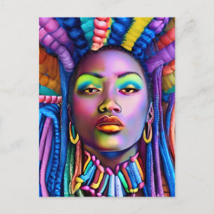 Black Girl Magic Birthday Sista Melanin Woman Postcard