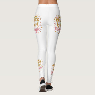 black girl magic black history month leggings