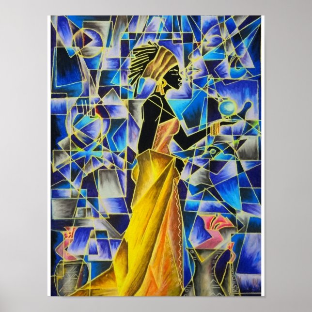 Black Girl Magic - BluBerry Isis Poster (Front)