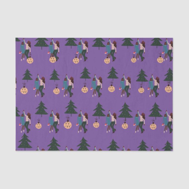 Black Girl Magic Christmas  Wrapping Paper (Front)