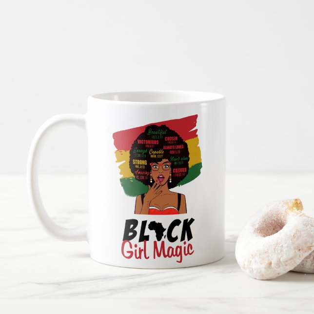 Black Girl Magic Coffee Mug (With Donut)