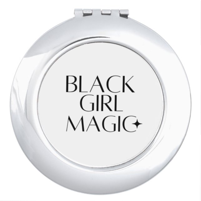 Black Girl Magic Compact Mirror (Front)