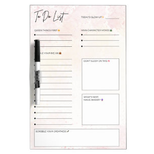 Black Girl Magic Daily Dry Erase To-Do List Board