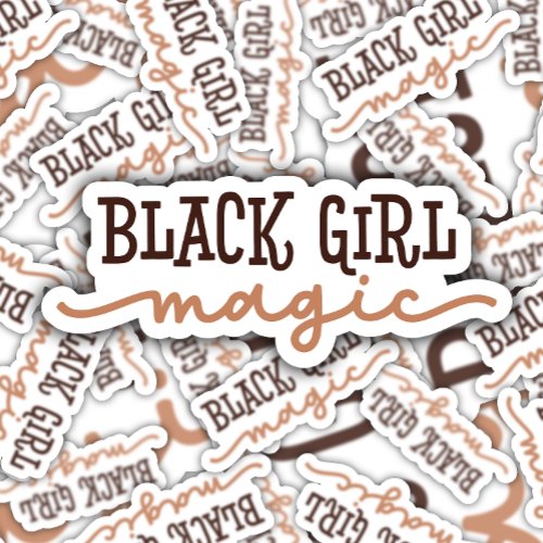 Black Girl Magic Laptop  Die_Cut Sticker