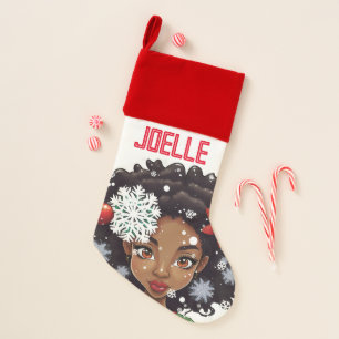 Black Girl Magic Melanin Christmas Brown Girls Fun Stocking