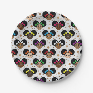 Black Girl Magic Melanin Friends Party Plates