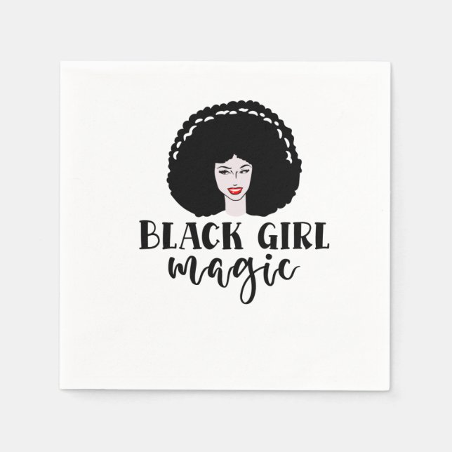 Black Girl Magic Napkins (Front)