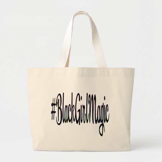 Black Girl Magic Tote Bag (Front)