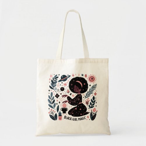 Black girl magic tote bag