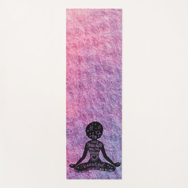 Black Girl Magic Yoga mat (Front)