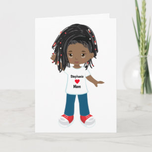 Black Girl Mother's Day Card