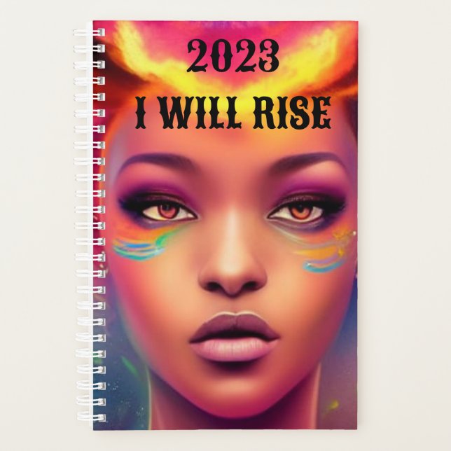Black girl phoenix planner (Front)