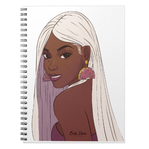 Black girl self care Spiral Photo Notebook