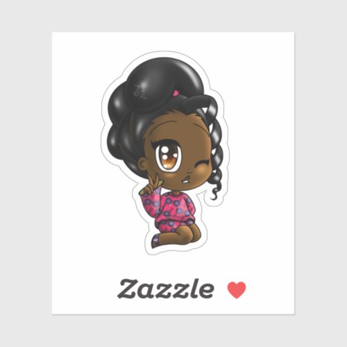 Black Girl Sticker