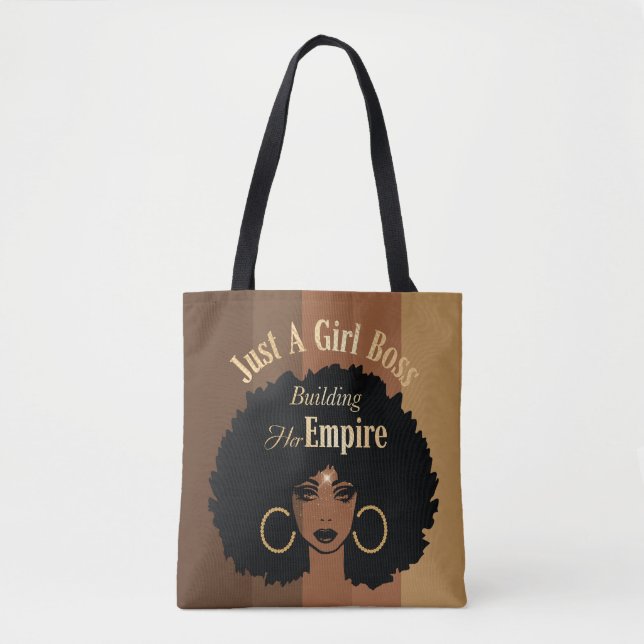 Black Girl Tote Bag (Front)