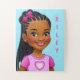 Black Girl With Braids Personalized Jigsaw Puzzle