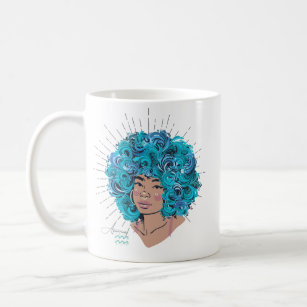Black Girl Zodiac Magic: Aquarius Coffee Mug