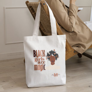 Black and Boujee Tote Bag Afro Tote Bag African Queen Tote 