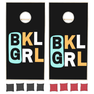 Black girls, black girl history month cornhole set