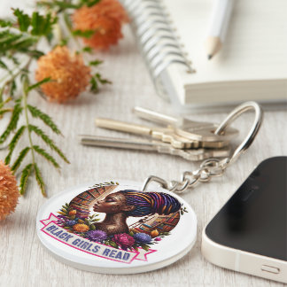 Black Girls Read Customizable Logo Keychain
