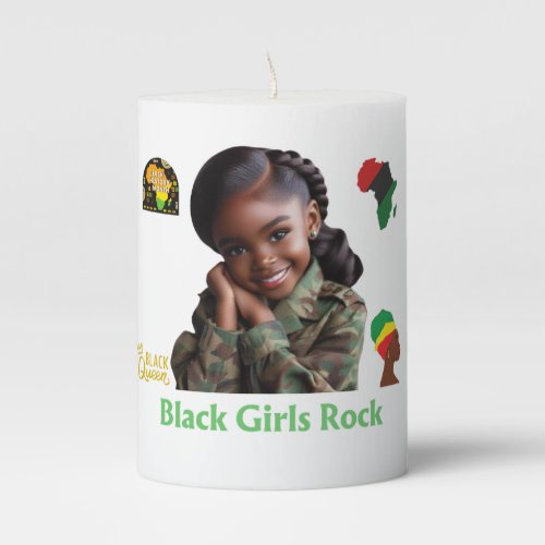 Black Girls Rock Pillar Candle