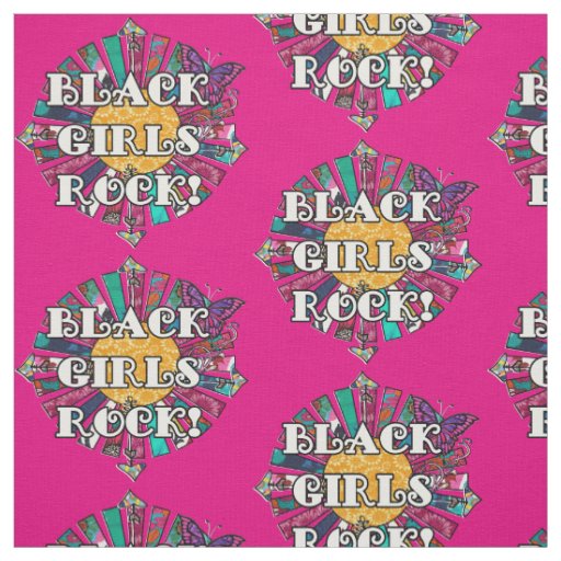 Black Girls Rock Retro with Butterfly Fabric