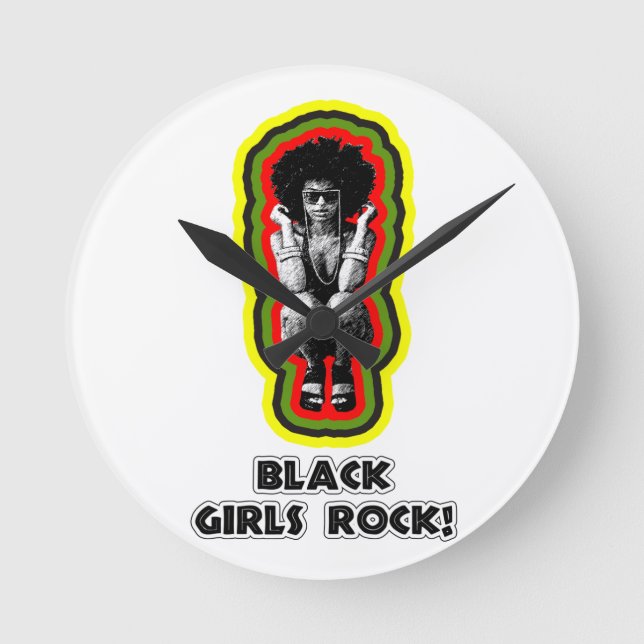 Black Girls Rock! Round Clock (Front)