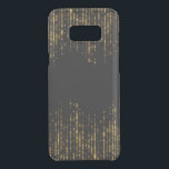 Black & Glam Gold Glitter Beads Uncommon Samsung Galaxy S8  Case<br><div class="desc">Elegant black and glam gold glitter beads design.</div>
