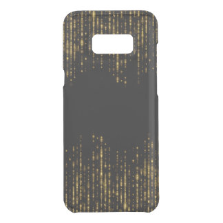 Black & Glam Gold Glitter Beads Uncommon Samsung Galaxy S8+ Case