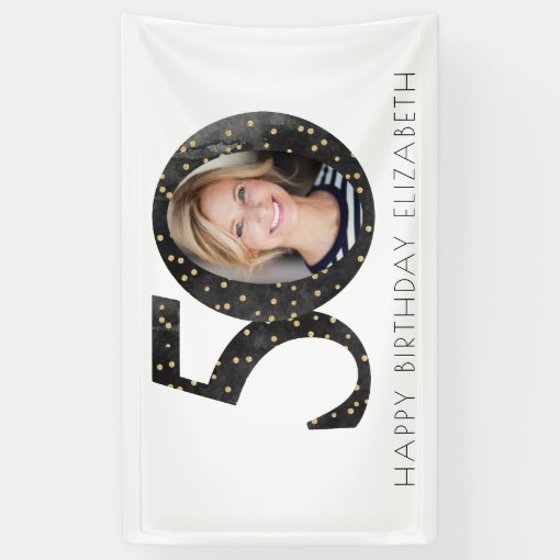 Glitter Banner „IT 50 Sempre Brillante“ | Glitzer-Banner Für Geburtstag & Feiern