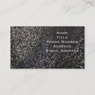 Black Glitter Business Cards