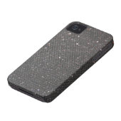 Black Glitter Case-Mate iPhone Case (Bottom)