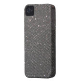 Black Glitter Case-Mate iPhone Case (Back Left)