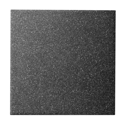 Black Glitter Ceramic Tile