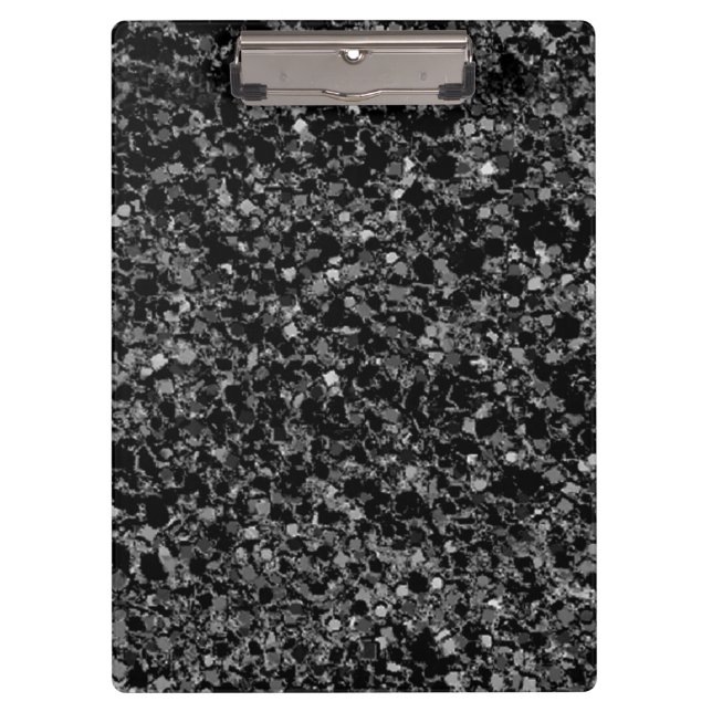 Black glitter Clipboard (Front)