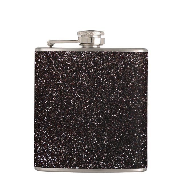 Black glitter flask (Front)