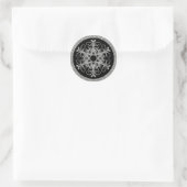 Black, Glitter LOOK Snowflake Wedding Sticker (Bag)