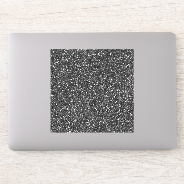 Black Glitter Look Sticker (Computer)