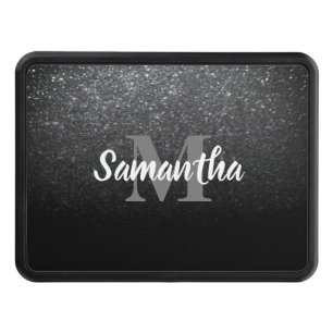 Black Glitter Pattern Hitch Cover