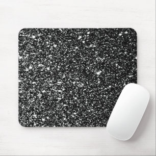 black glitter pattern mouse pad