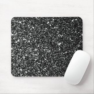 black glitter pattern mouse pad