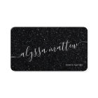 Black Glitter Premium Luxury Modern Glam Custom