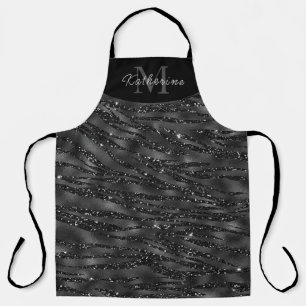 Black Glitter Spa Sophisticate Apron